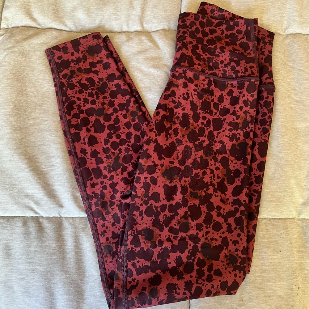Colored printed leggings